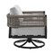 Armen Living Felicia Outdoor Patio Swivel Rocking Chair in Black Aluminum and Gray Rope with Cushions 840254332522 - alternate 8